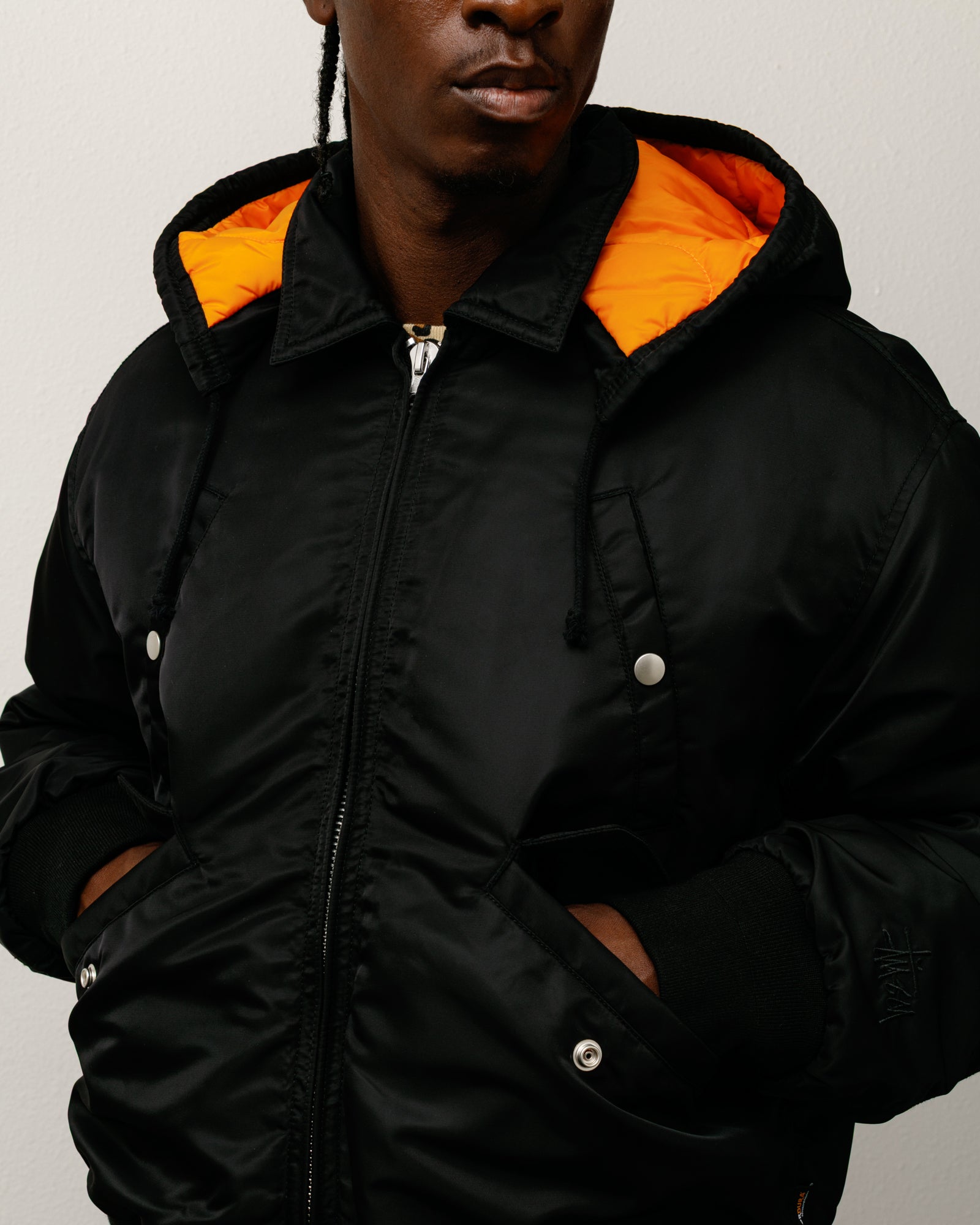 Flight Bomber – Black | Outerwear | Stüssy Canada
