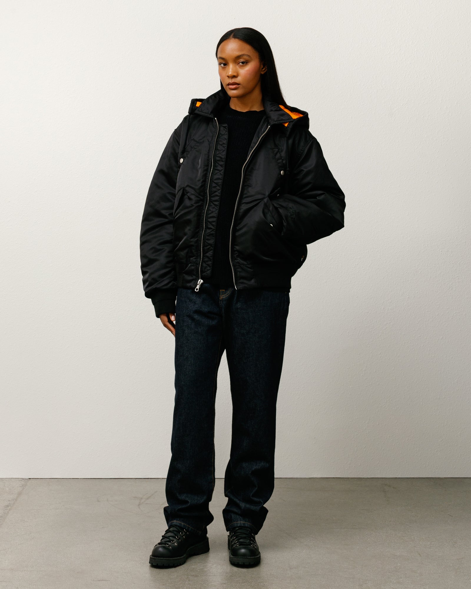Flight Bomber – Black | Outerwear | Stüssy Canada