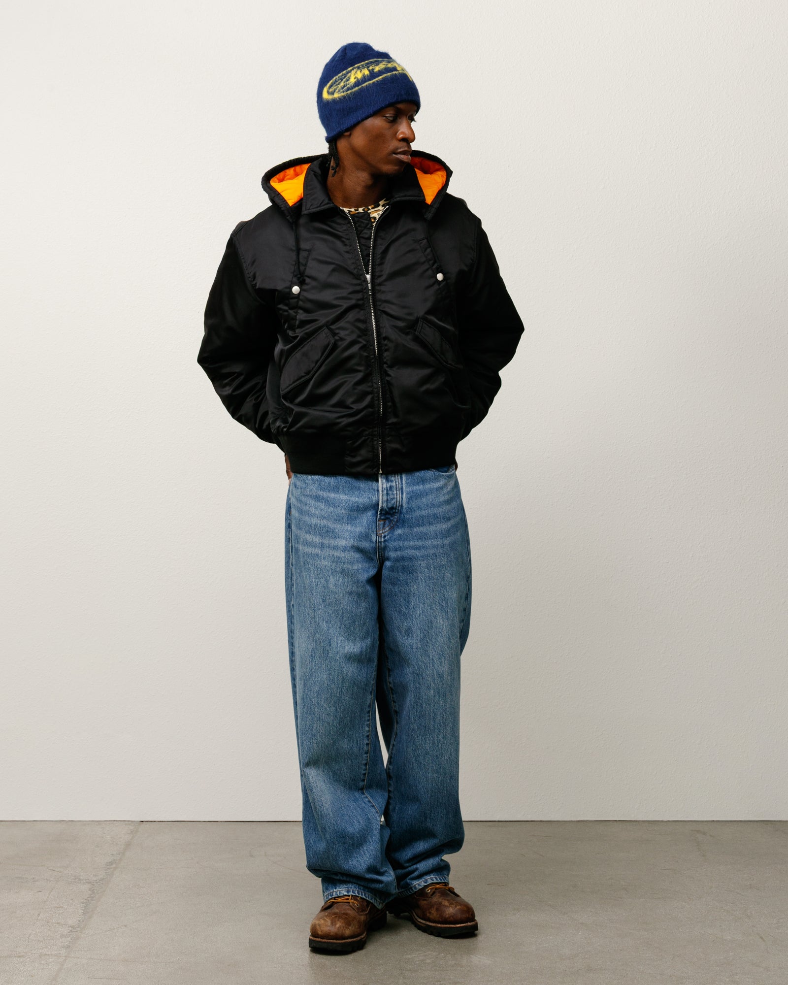 25ss STUSSY FLIGHT BOMBER JACKET Lサイズ Flight Bomber – Black | Outerwear | Stüssy Canada