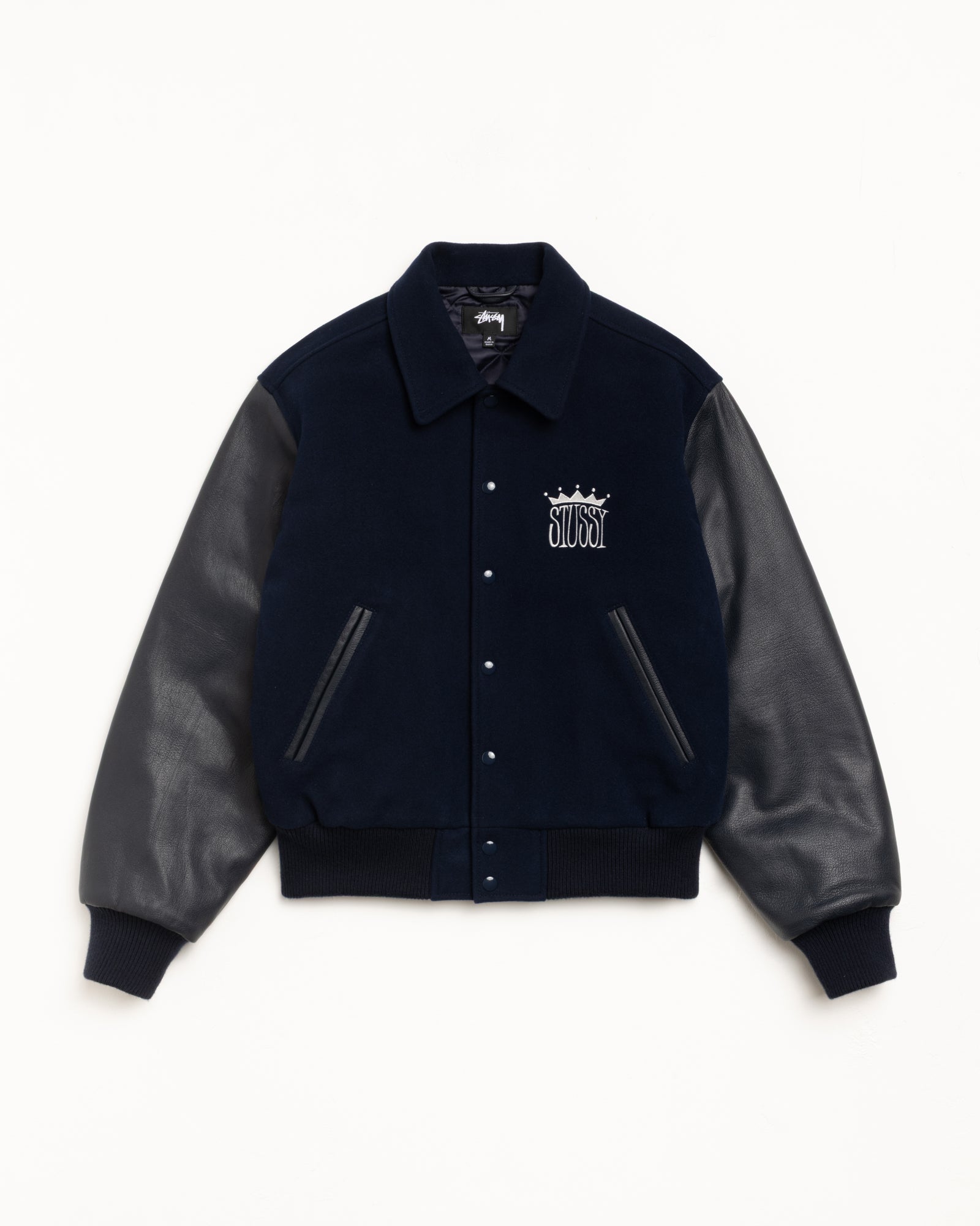 King Varsity Jacket – Navy | Outerwear | Stüssy Canada