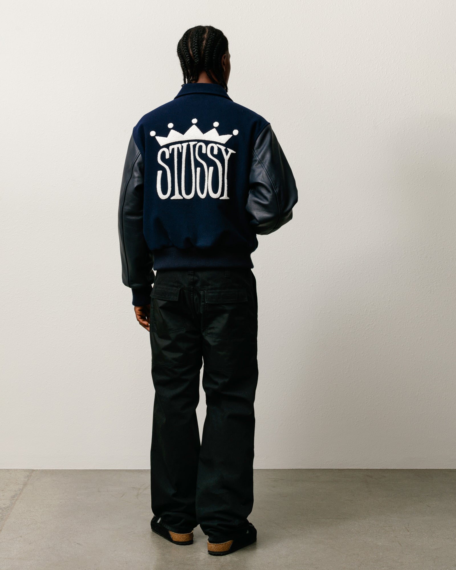 King Varsity Jacket – Navy | Outerwear | Stüssy Canada