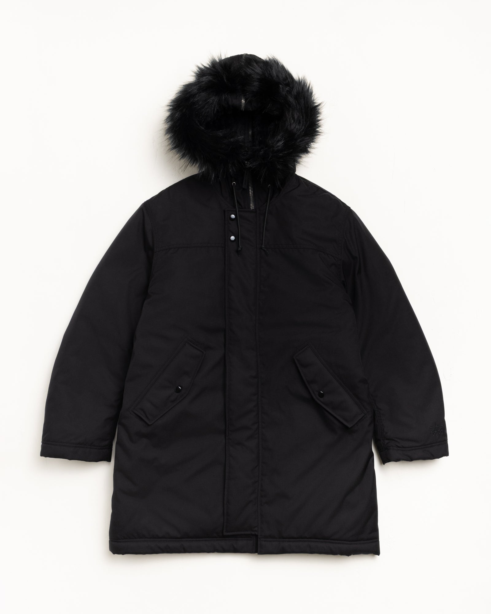 Stüssy Alpha Winter Parka – Black | Outerwear | Stüssy Canada