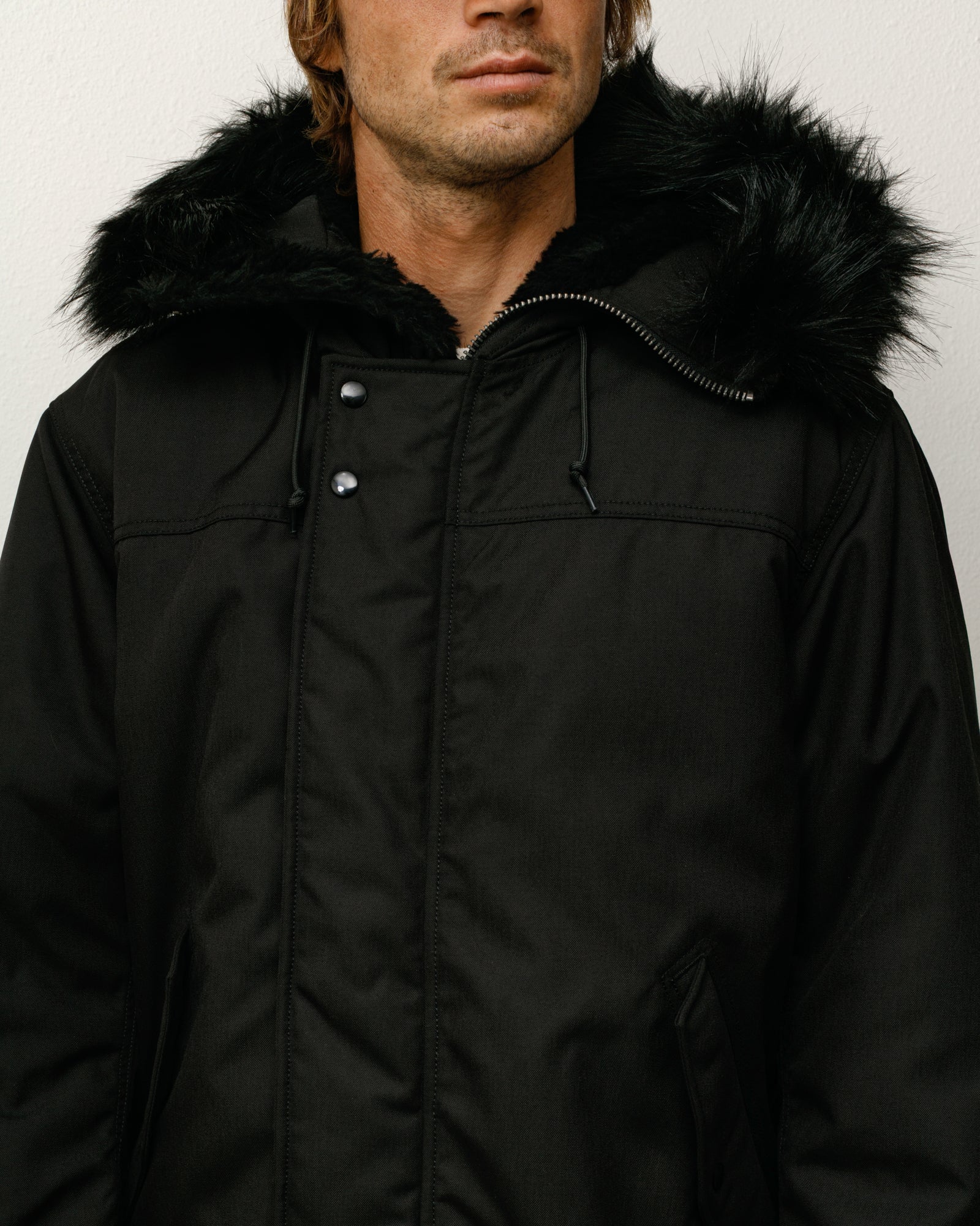 Stüssy Alpha Winter Parka – Black | Outerwear | Stüssy Canada