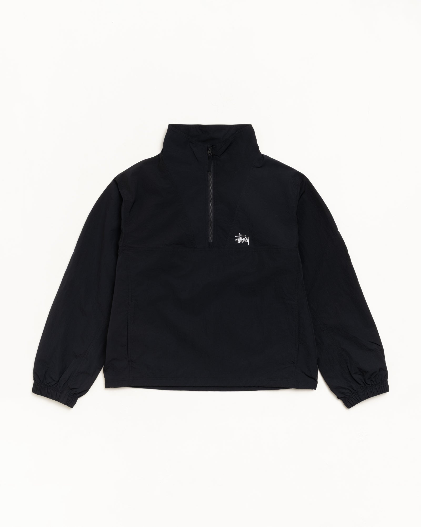 Warm Up Pullover – Black | Outerwear | Stüssy Canada