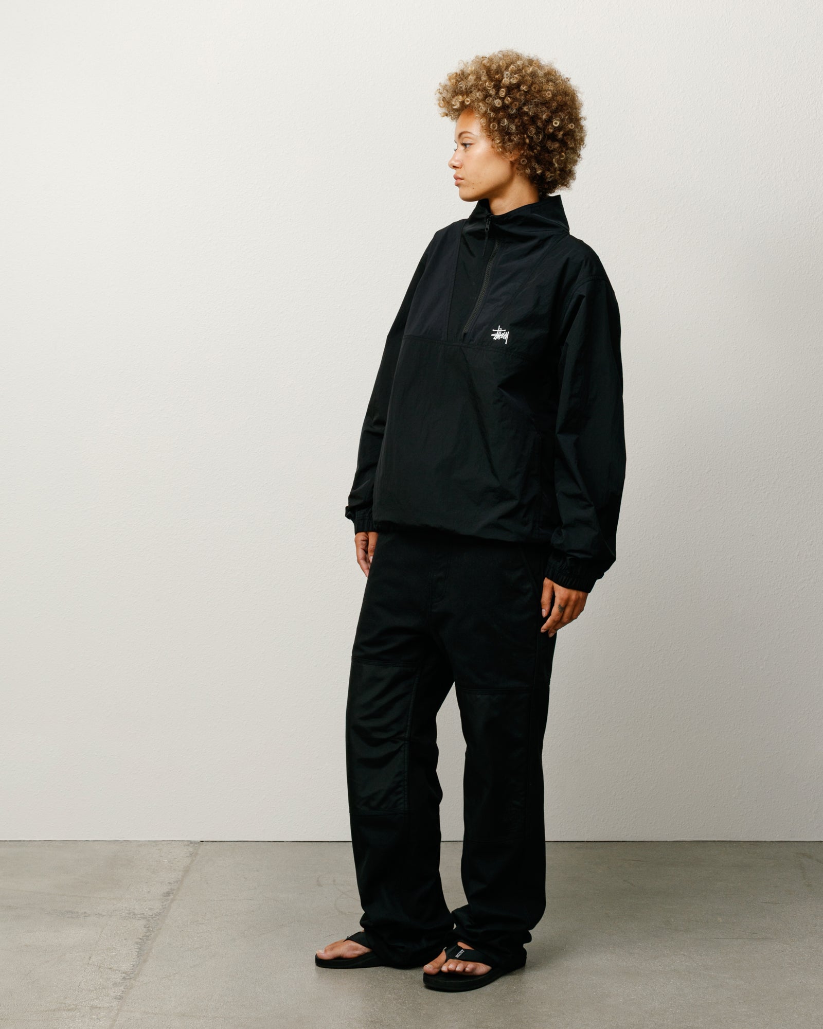 Stussy WARM UP PULLOVER ウォームアッププルオーバー Warm Up Pullover – Black | Outerwear | Stüssy Canada