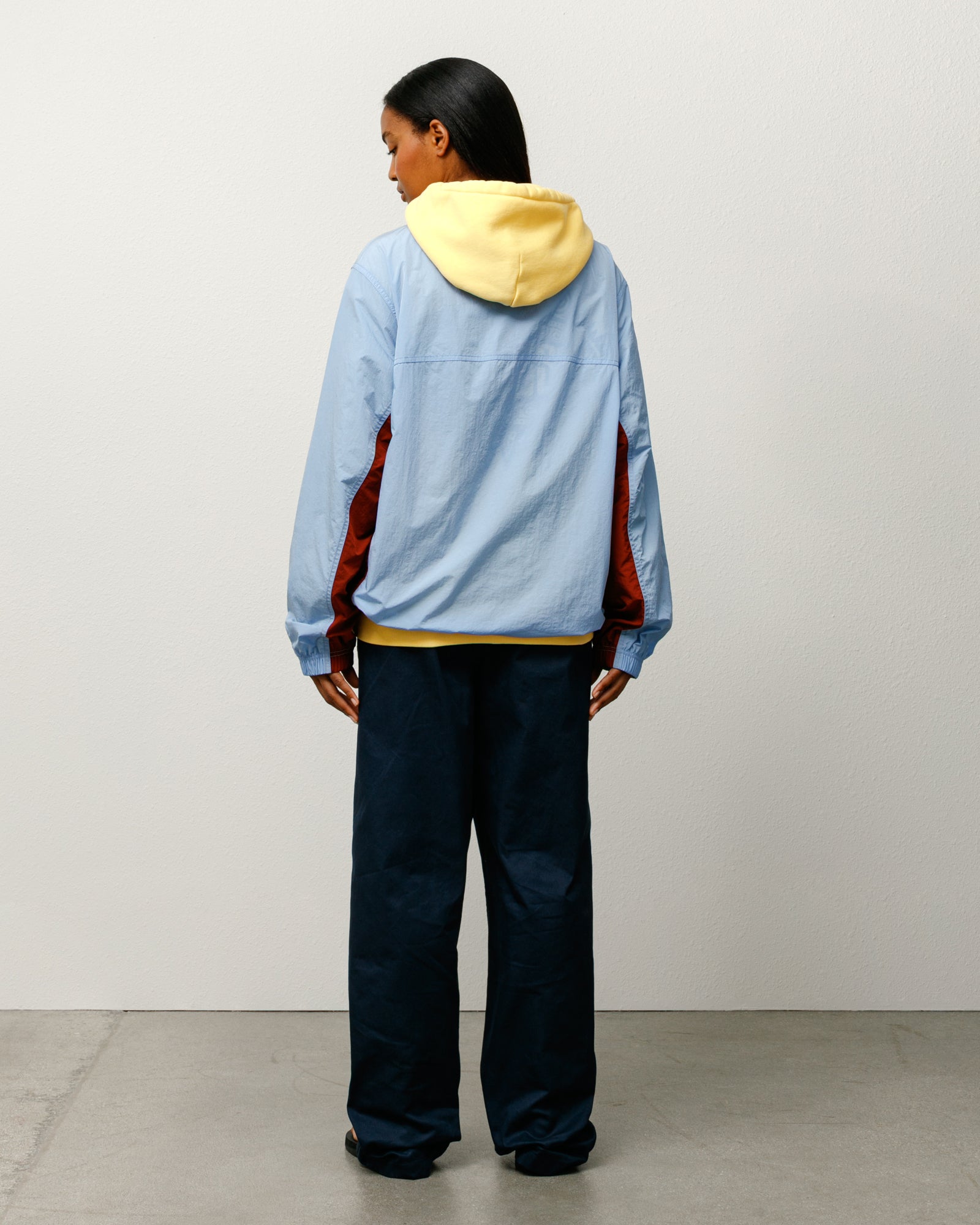 Warm Up Pullover Mens Long Sleeve In Blue