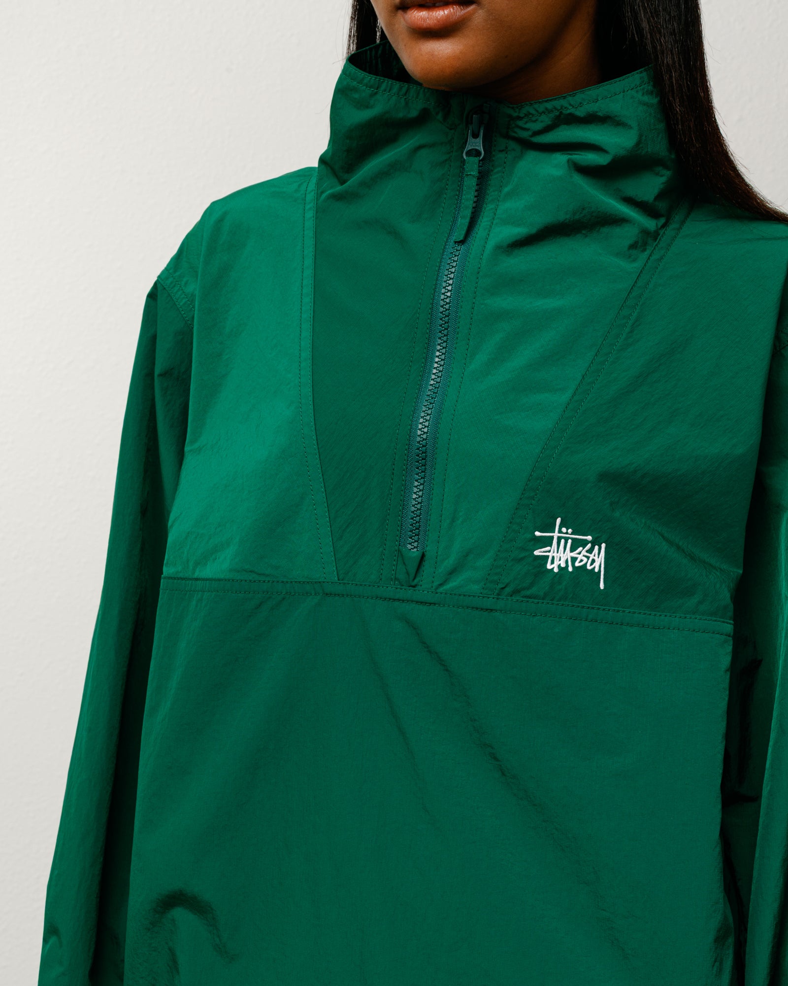 Warm Up Pullover – Green | Outerwear | Stüssy Canada