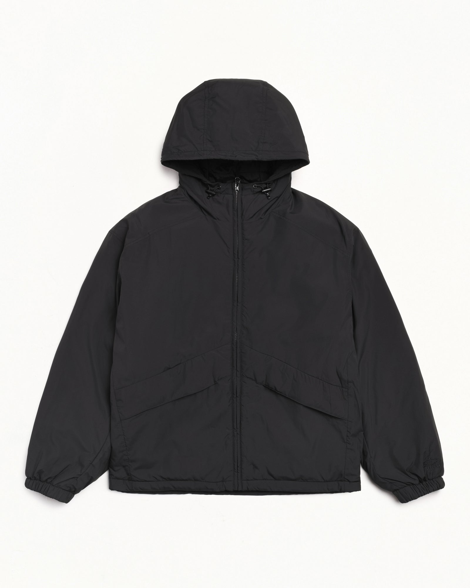 STUSSYフード付きジャケット ブラック Insulated Hooded Jacket – Black | Outerwear | Stüssy Canada