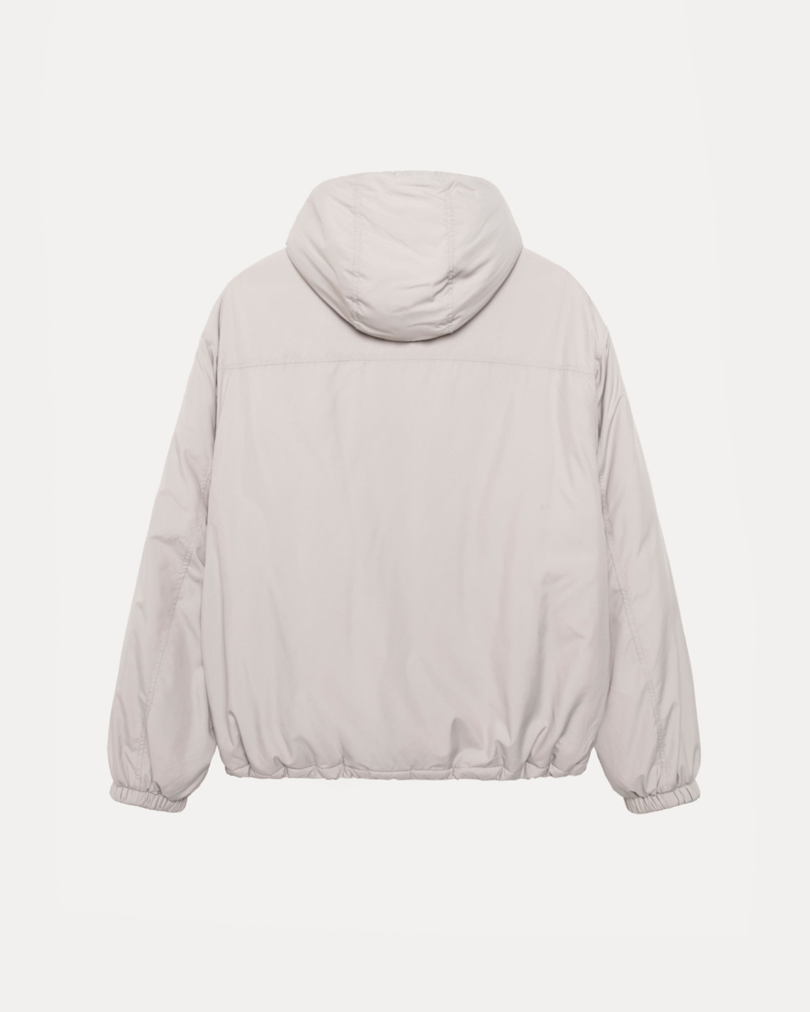 Insulated Hooded Jacket Mens Long Sleeve In Grey