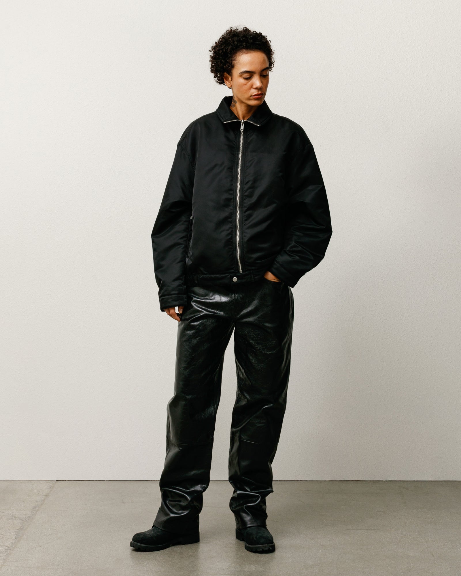 Pile Lined Zip Jacket – Black | Outerwear | Stüssy Canada