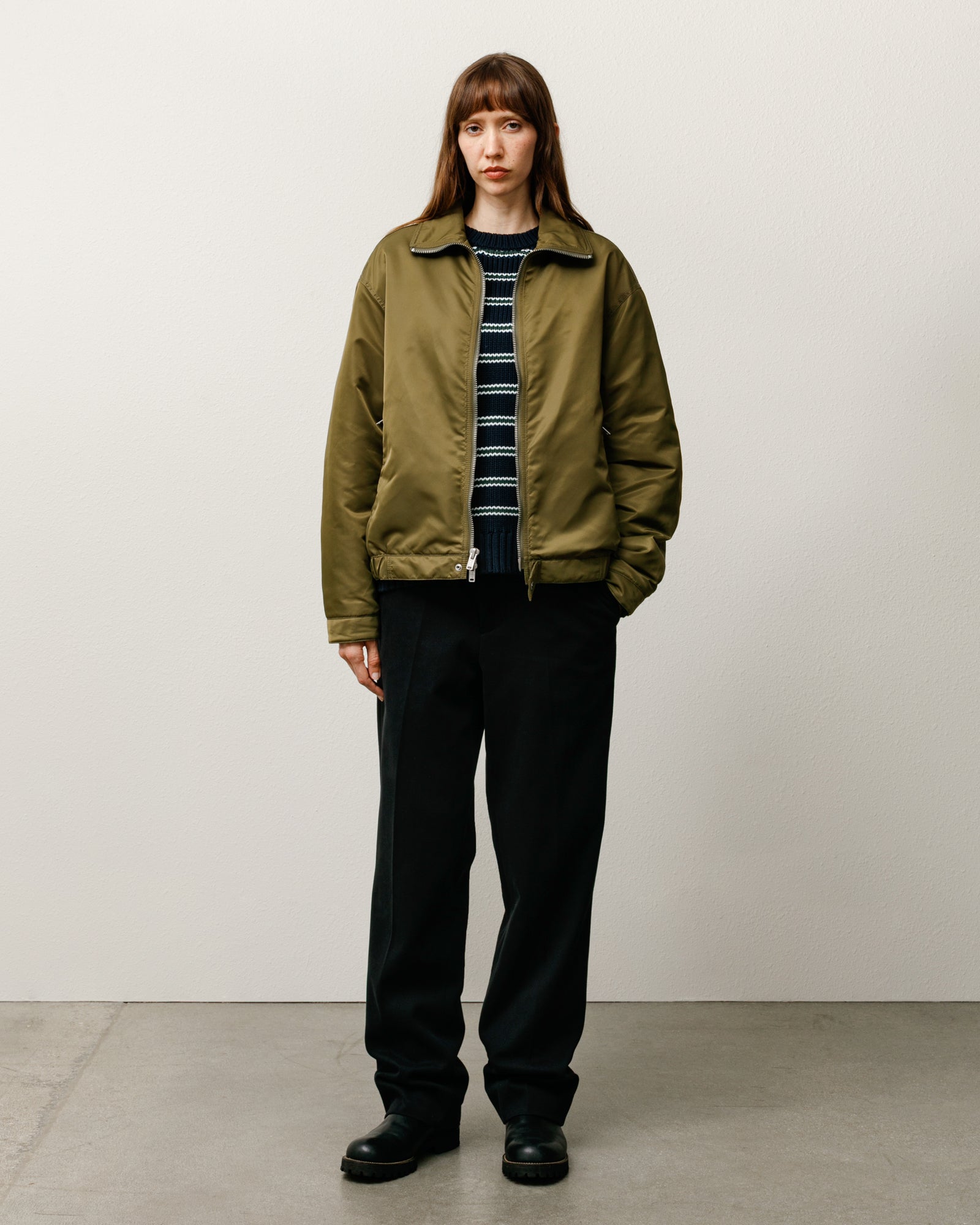 Pile Lined Zip Jacket – Olive | Outerwear | Stüssy Canada