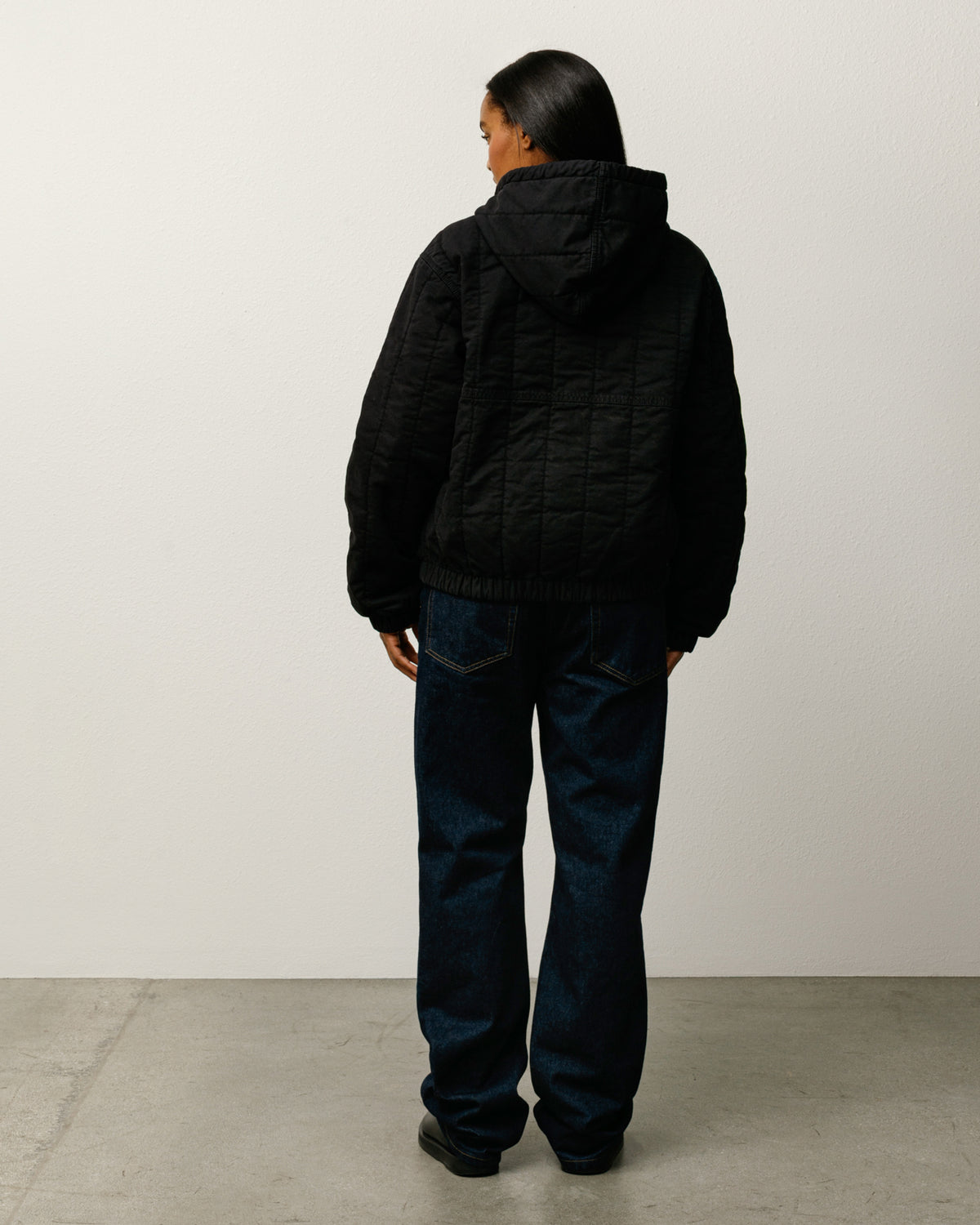Quilted Canvas Work Jacket – Black | Outerwear | Stüssy Canada