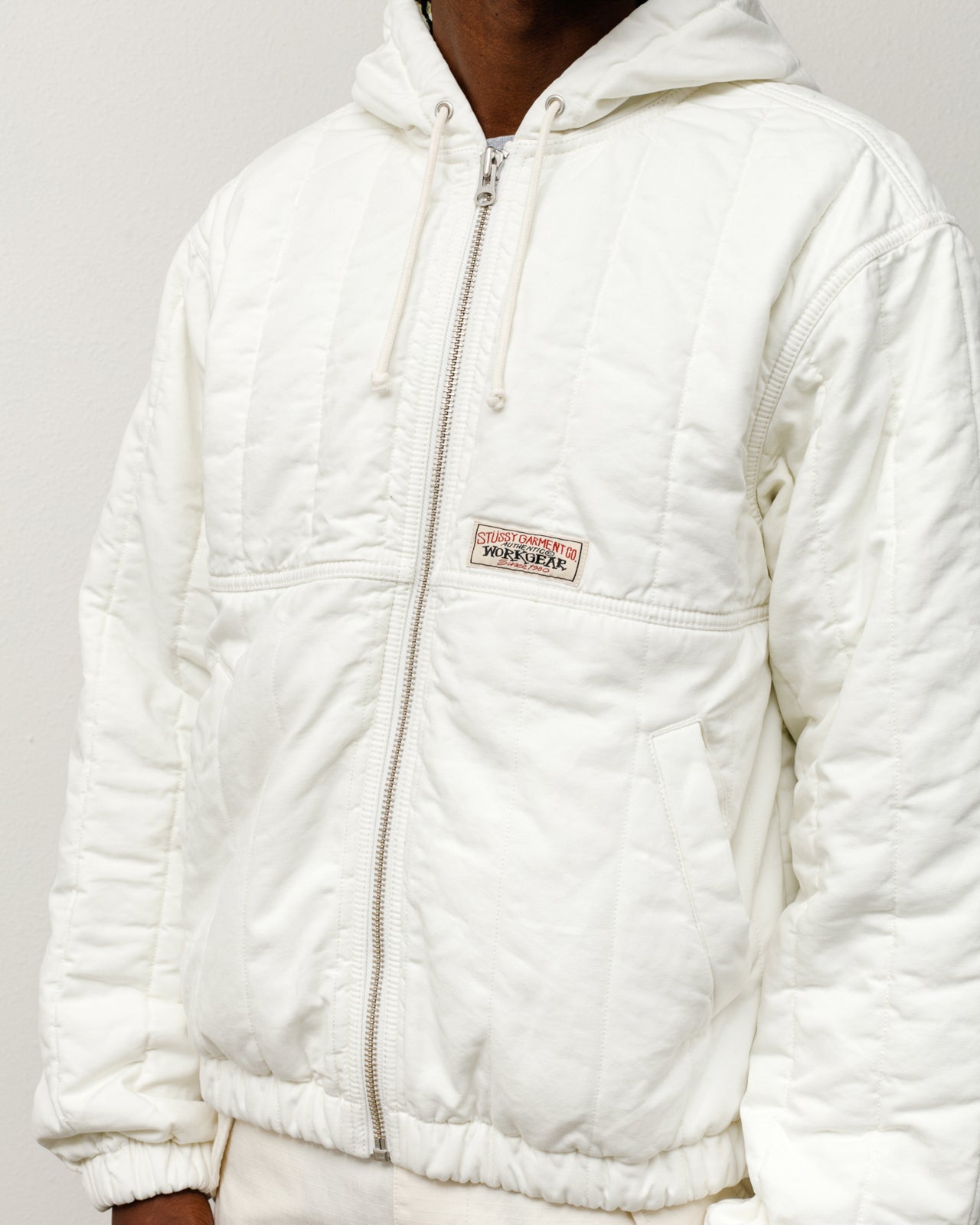 Quilted Canvas Work Jacket – Bone | Outerwear | Stüssy Canada