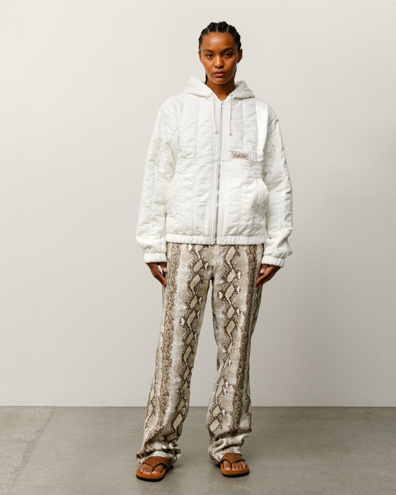 Quilted Canvas Work Jacket – Bone | Outerwear | Stüssy Canada