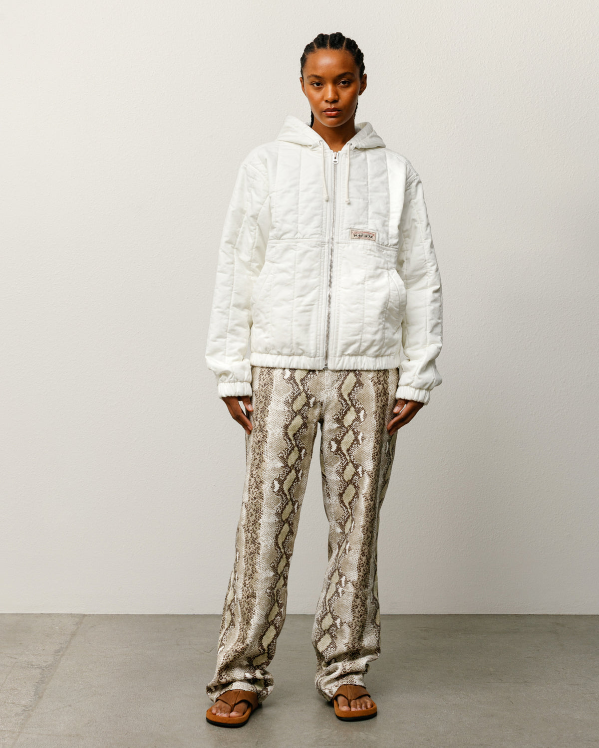 Quilted Canvas Work Jacket – Bone | Outerwear | Stüssy Canada