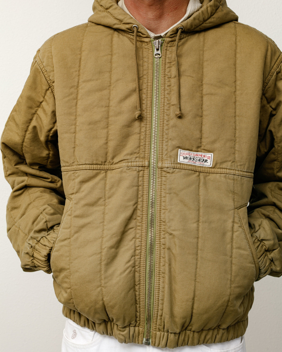 Quilted Canvas Work Jacket – Olive | Outerwear | Stüssy Canada