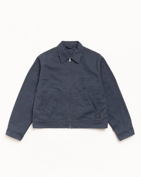 Work Jacket Collared Mens Long Sleeve In Blue