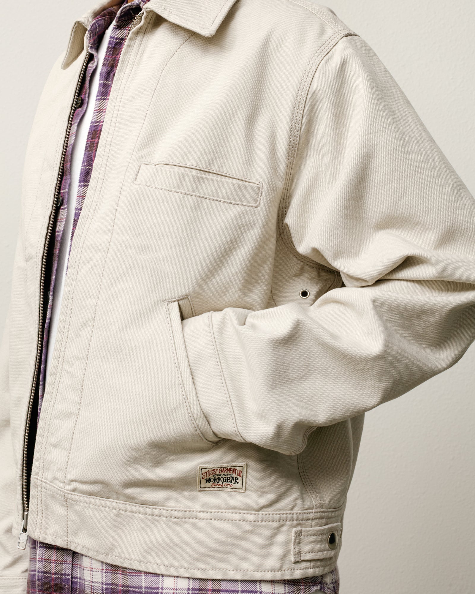 Work Jacket Collared – Stone | Outerwear | Stüssy Canada