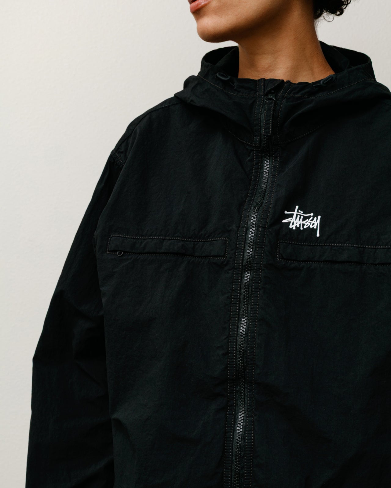 Lightweight Hooded Jacket – Black | Outerwear | Stüssy Canada