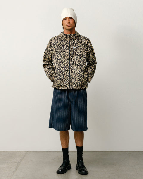 Lightweight Hooded Jacket Mens Long Sleeve In Cheetah
