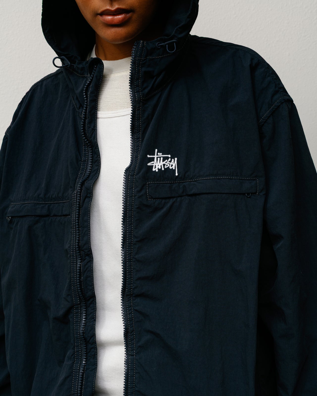 Lightweight Hooded Jacket – Navy | Outerwear | Stüssy Canada