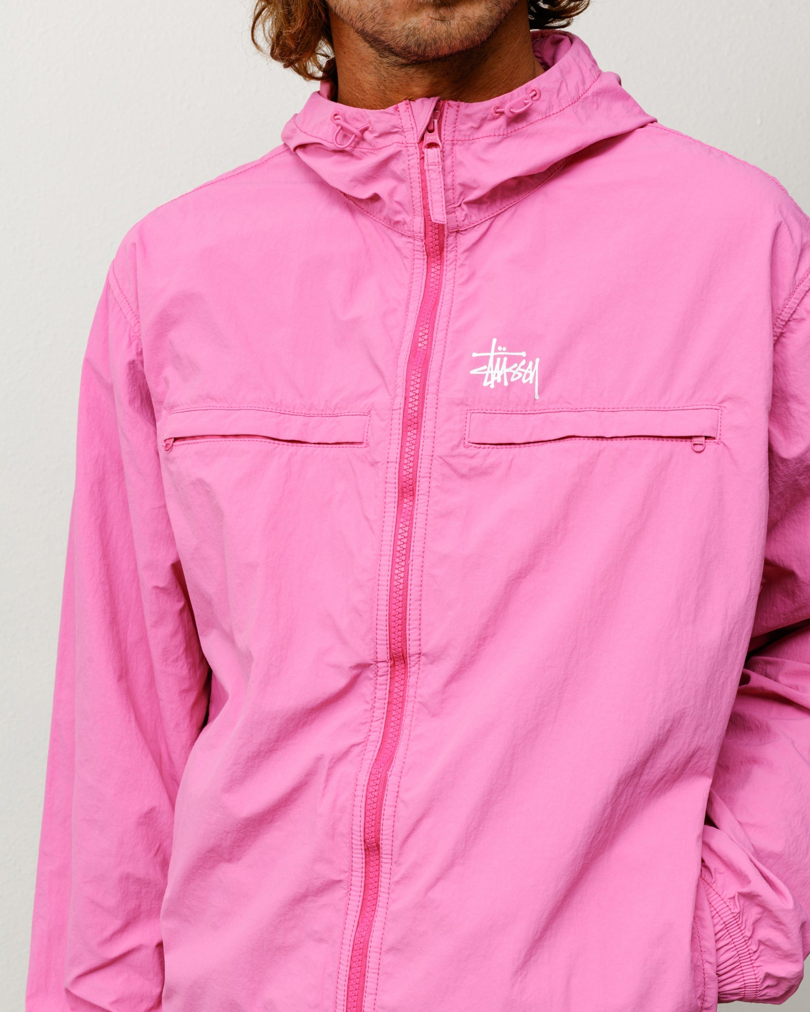 Lightweight Hooded Jacket – Pink | Outerwear | Stüssy Canada