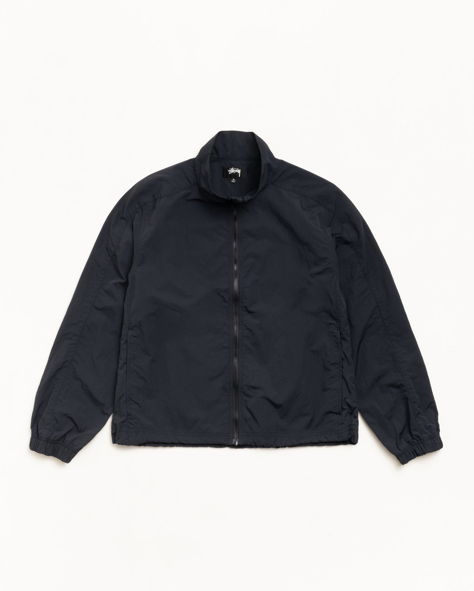 Lightweight Mock Jacket Mens Long Sleeve In Black