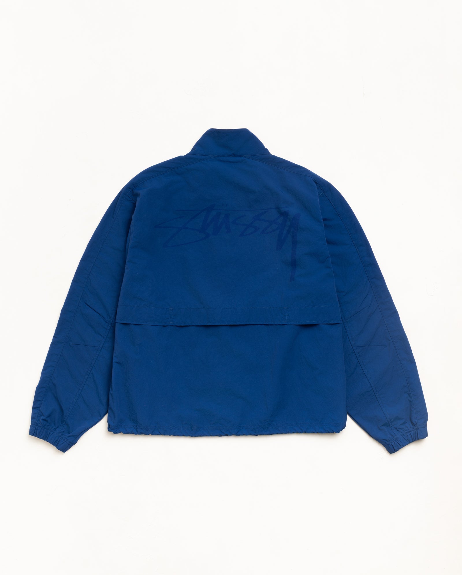 Lightweight Mock Jacket Unisex Long Sleeve In Blue