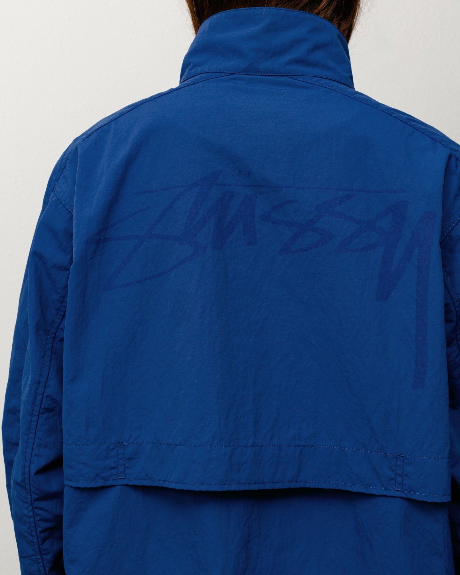 Lightweight Mock Jacket – Blue | Outerwear | Stüssy Canada