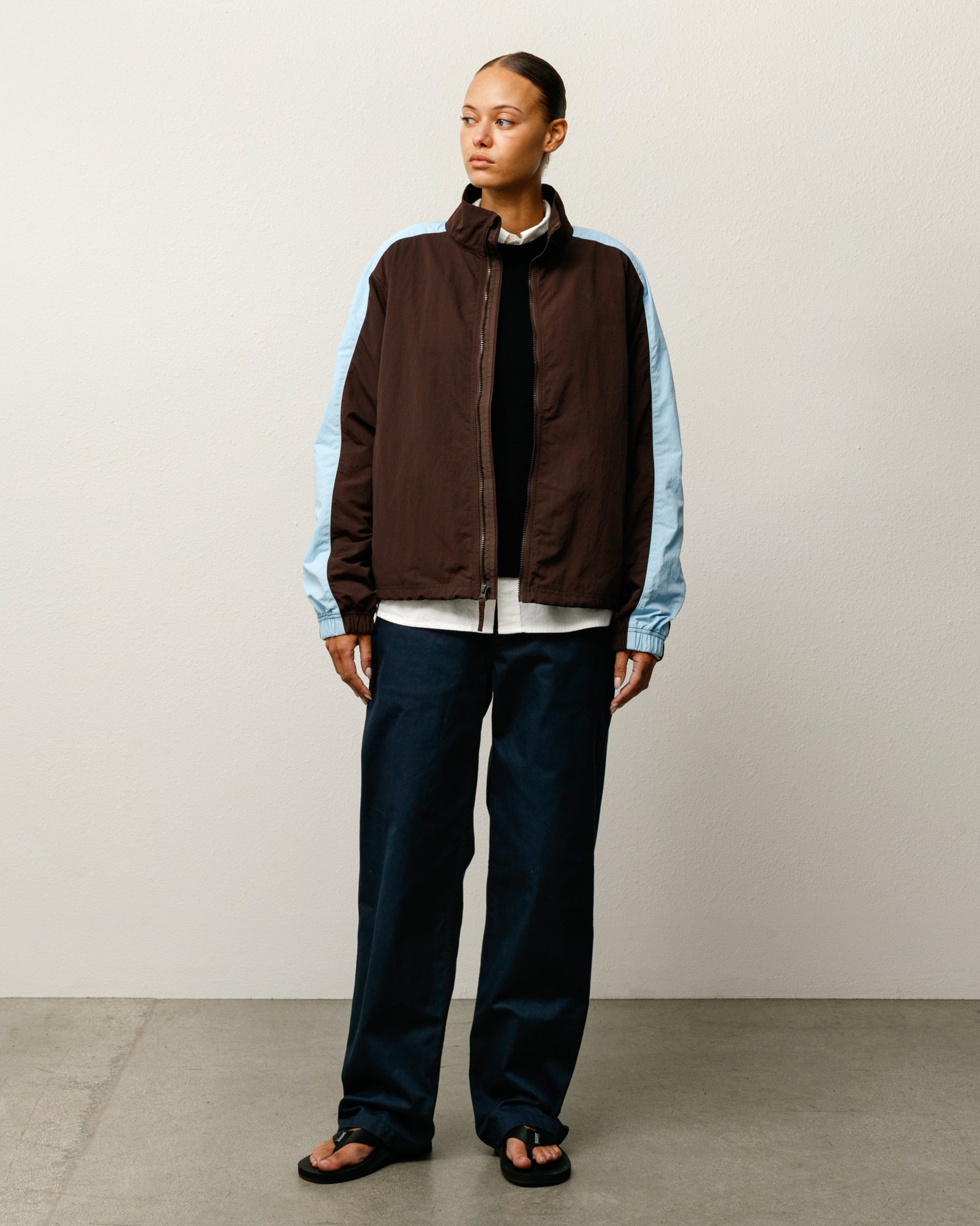 Lightweight Mock Jacket – Brown | Outerwear | Stüssy Canada