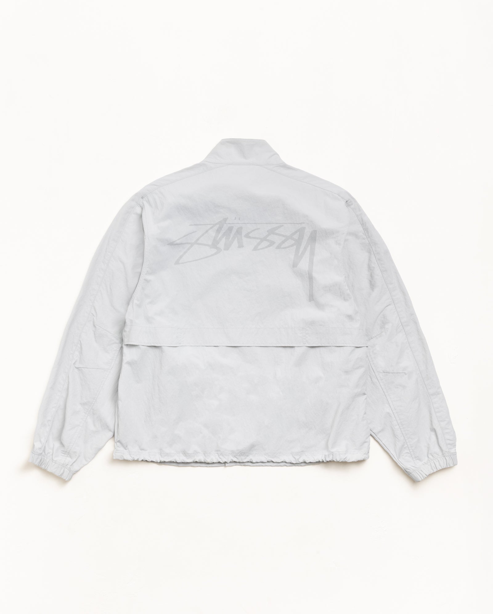Lightweight Mock Jacket Mens Long Sleeve In Grey