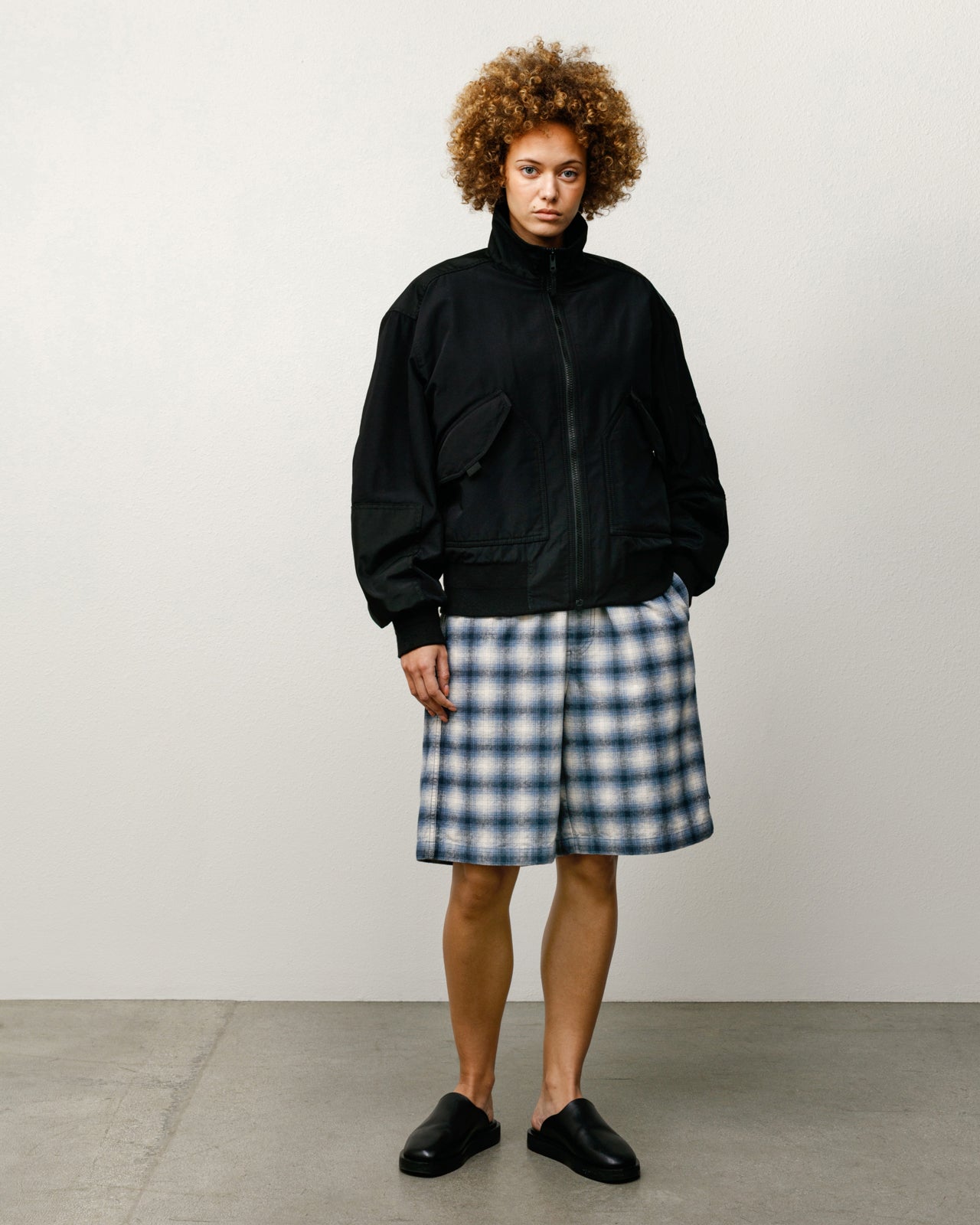 Mock Neck Flight Bomber – Black | Outerwear | Stüssy Canada