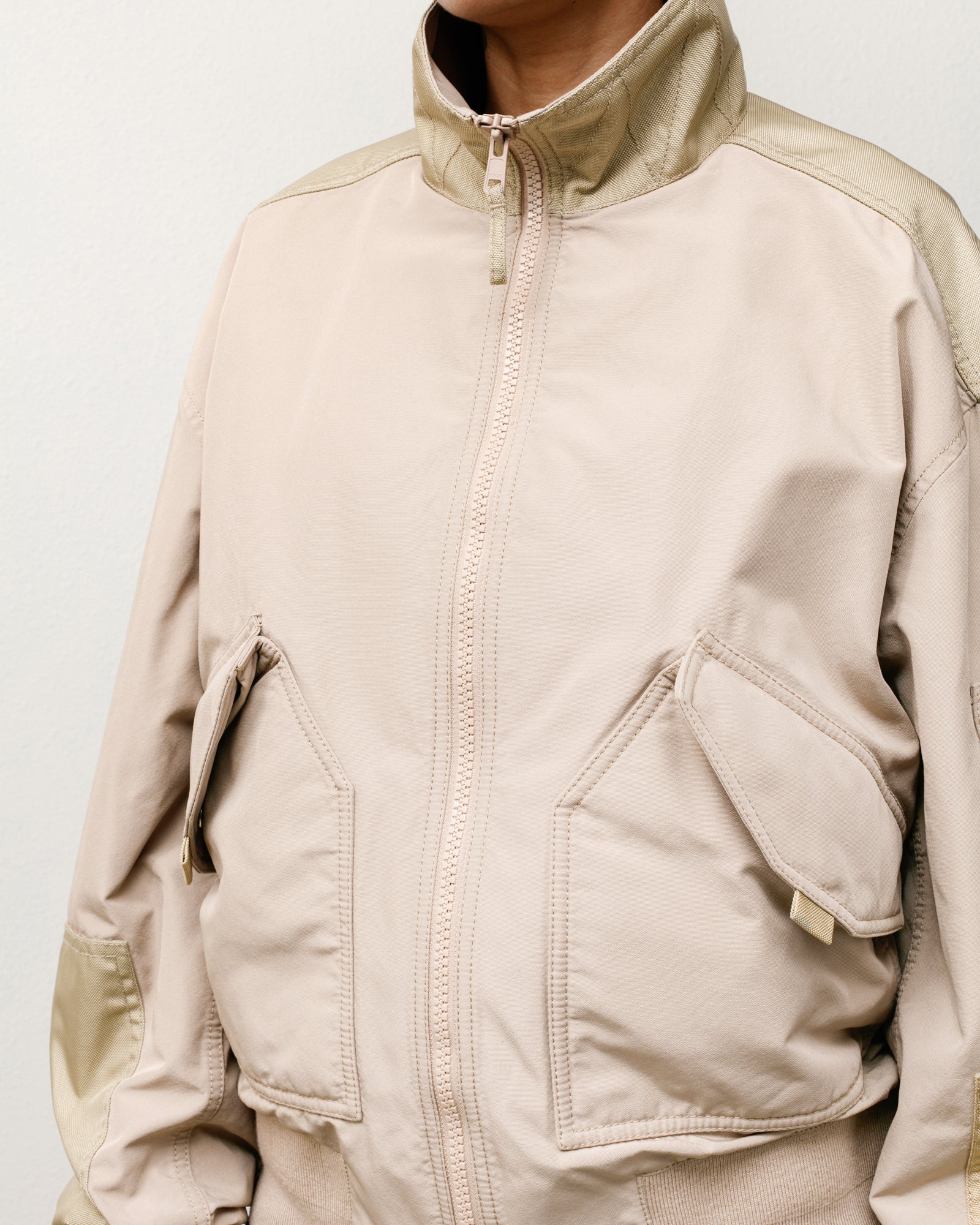 Mock Neck Flight Bomber – Khaki | Outerwear | Stüssy Canada