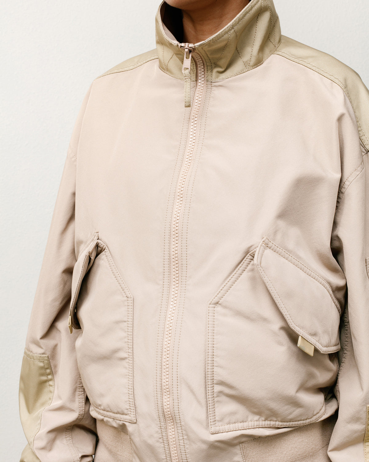 Mock Neck Flight Bomber – Khaki | Outerwear | Stüssy Canada