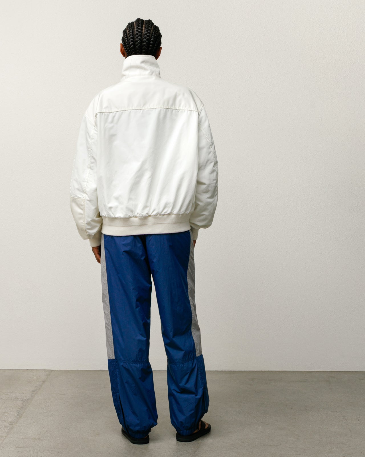 Mock Neck Flight Bomber – White | Outerwear | Stüssy Canada