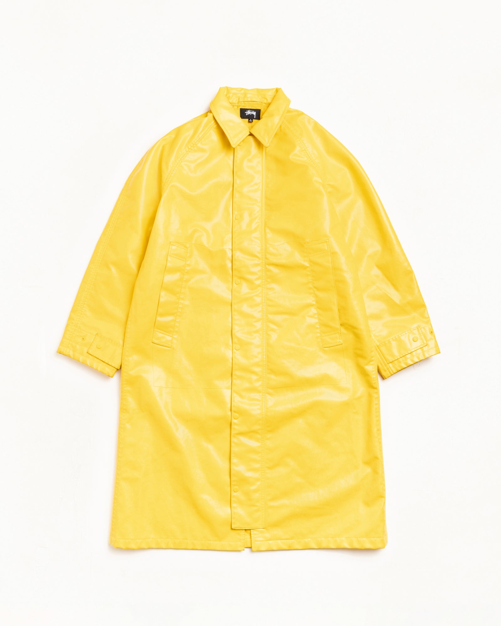 Coated Field Coat Mens Long Sleeve In Yellow