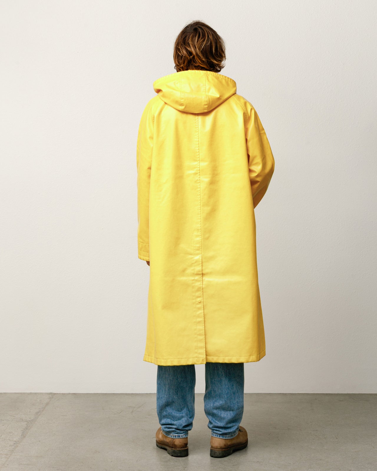 Coated Field Coat Mens Long Sleeve In Yellow