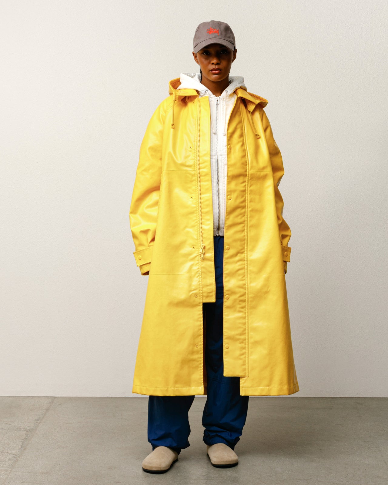 Coated Field Coat Mens Long Sleeve In Yellow
