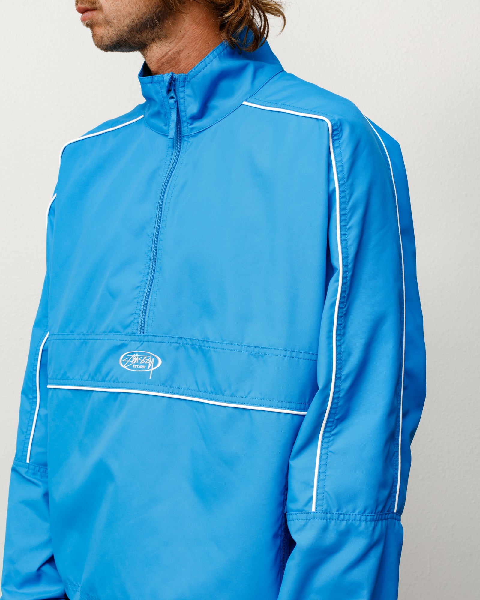 Lightweight Pullover Jacket – Blue | Outerwear | Stüssy Canada