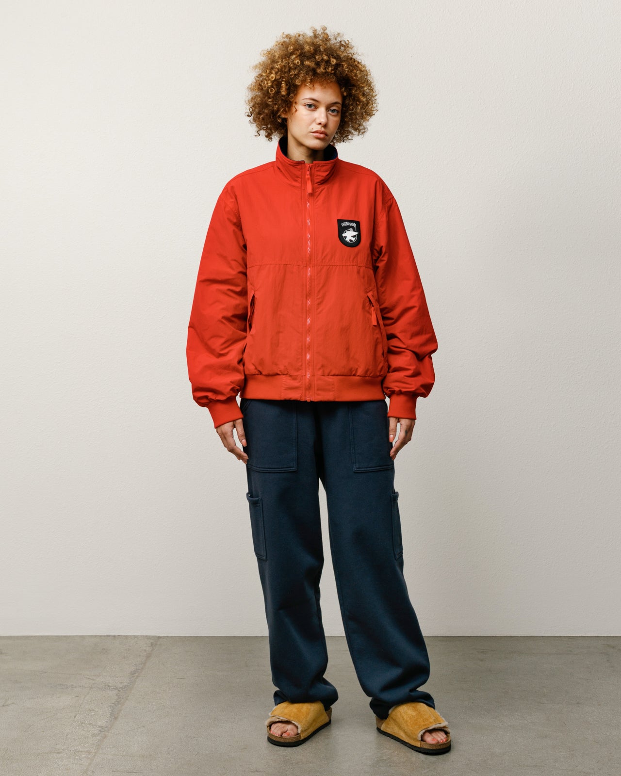 Polar Fleece Lined Jacket – Red | Outerwear | Stüssy Canada
