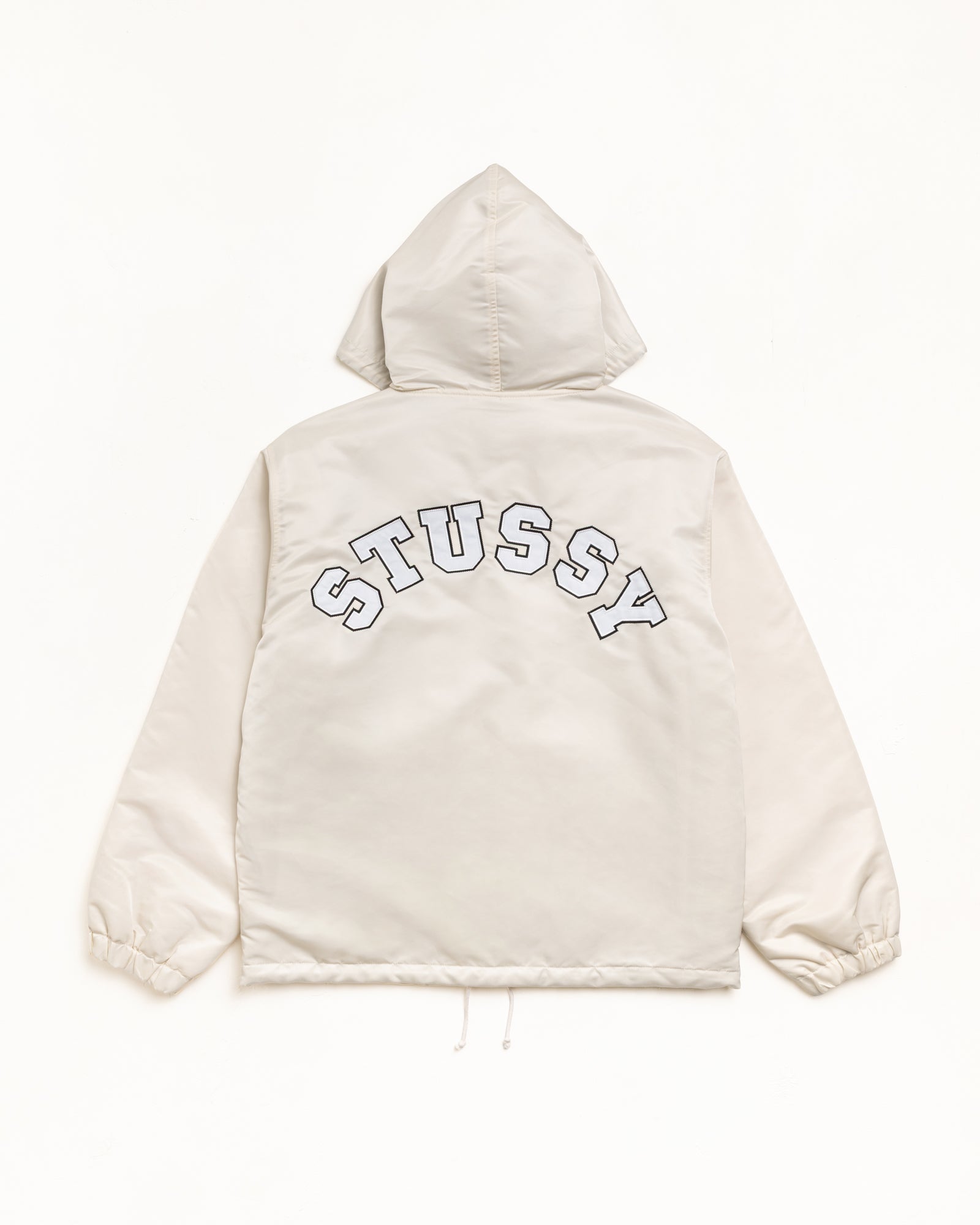 Hooded Coaches Jacket – Bone | Outerwear | Stüssy Canada
