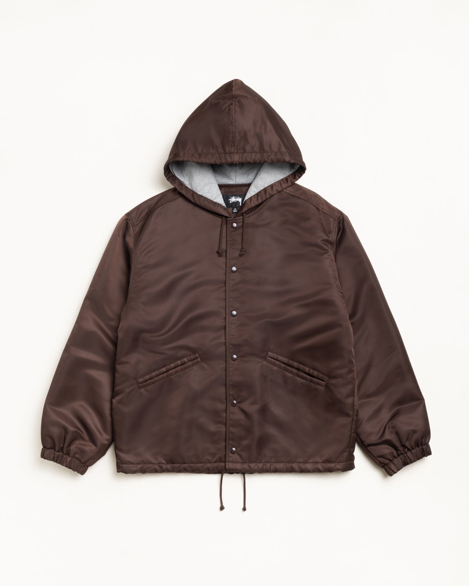 Hooded Coaches Jacket – Brown | Outerwear | Stüssy Canada