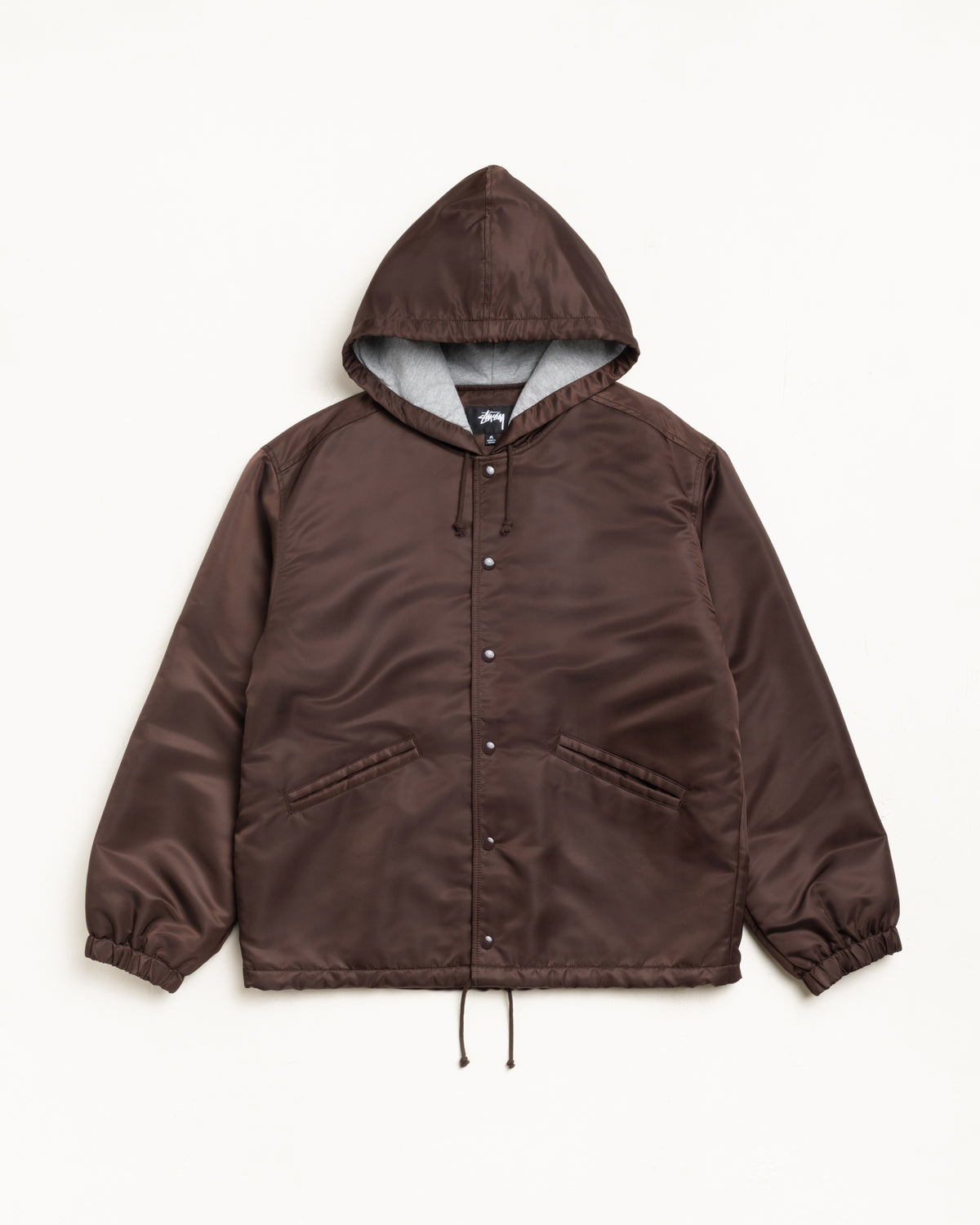 Hooded Coaches Jacket – Brown | Outerwear | Stüssy Canada
