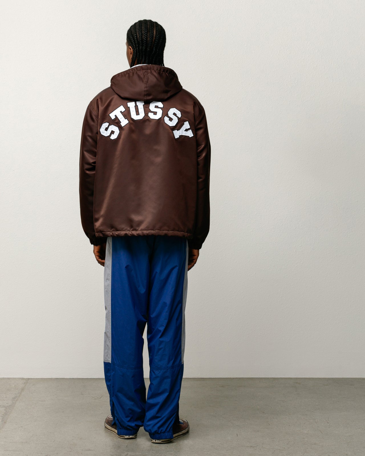 Hooded Coaches Jacket – Brown | Outerwear | Stüssy Canada