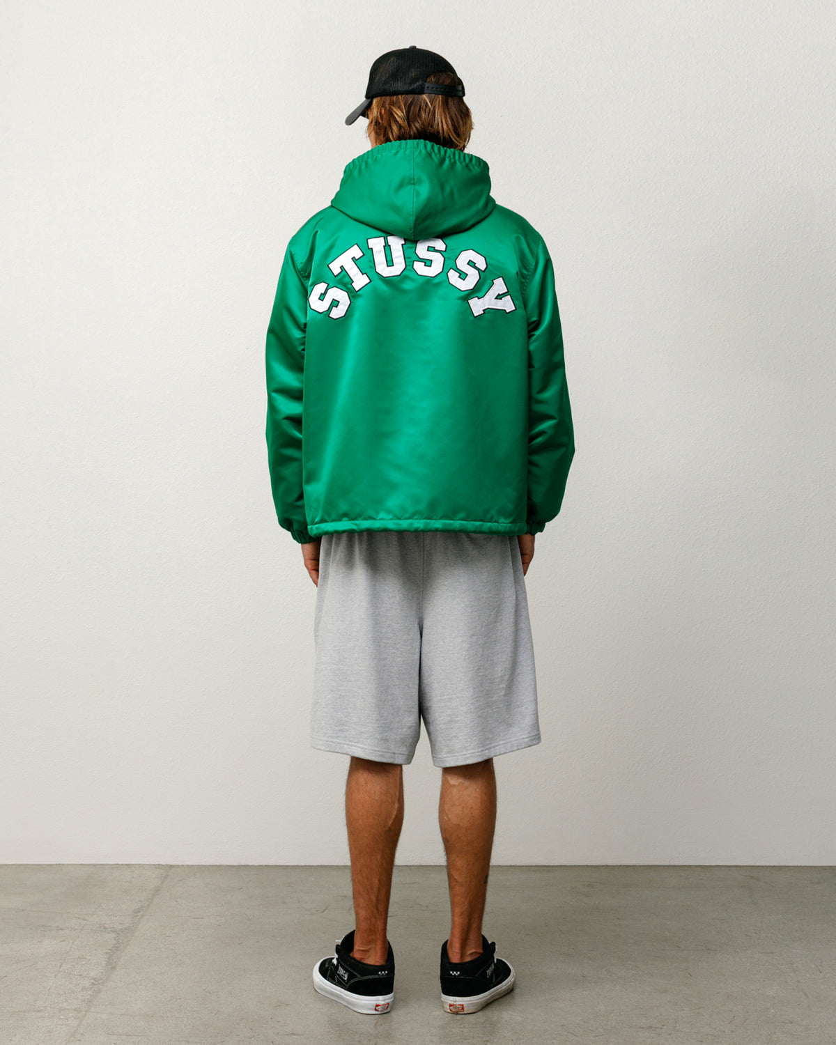 Hooded Coaches Jacket – Green | Outerwear | Stüssy Canada