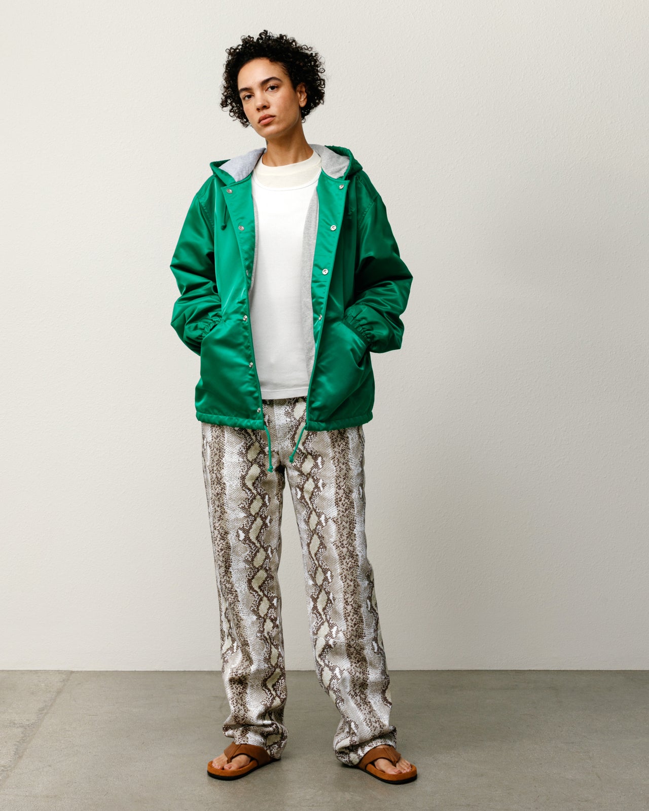Hooded Coaches Jacket – Green | Outerwear | Stüssy Canada