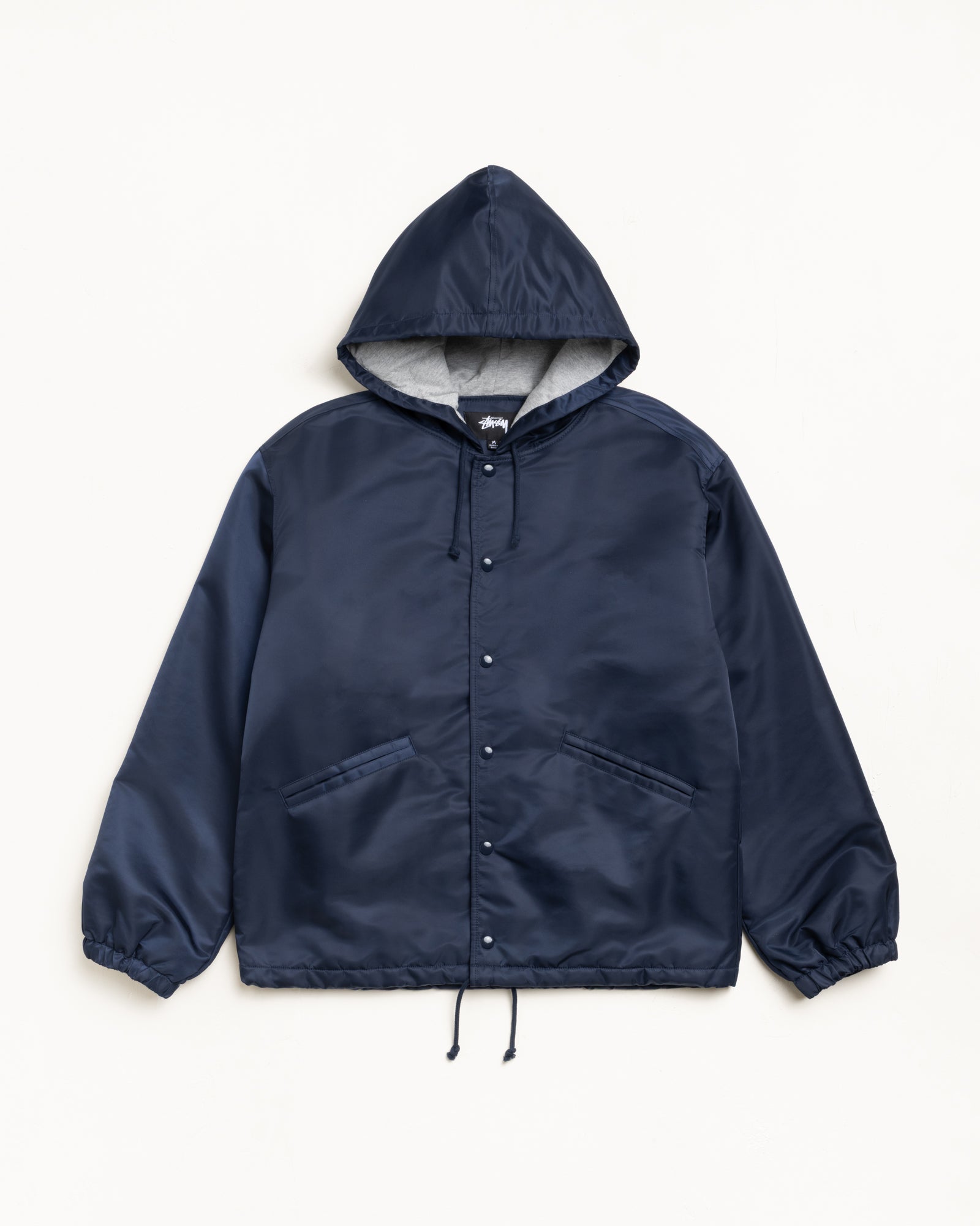 Hooded Coaches Jacket – Navy | Outerwear | Stüssy Canada