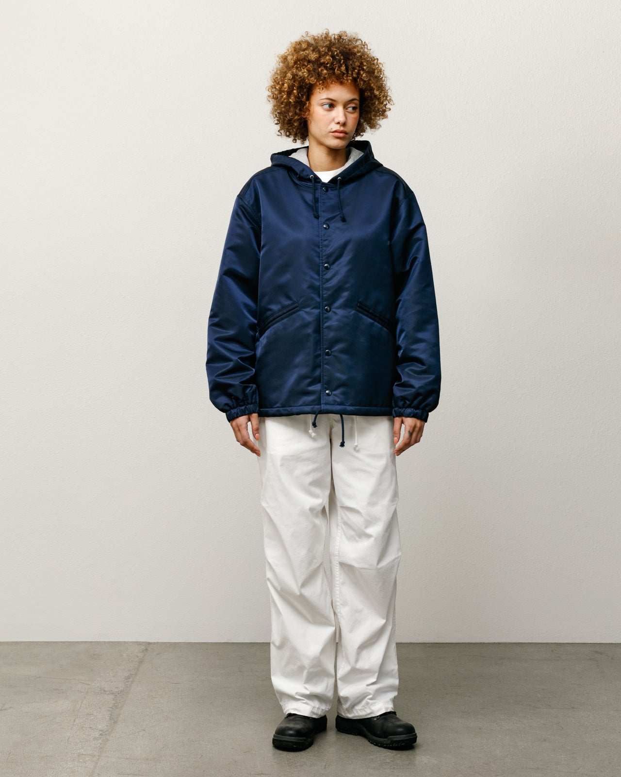 Hooded Coaches Jacket – Navy | Outerwear | Stüssy Canada