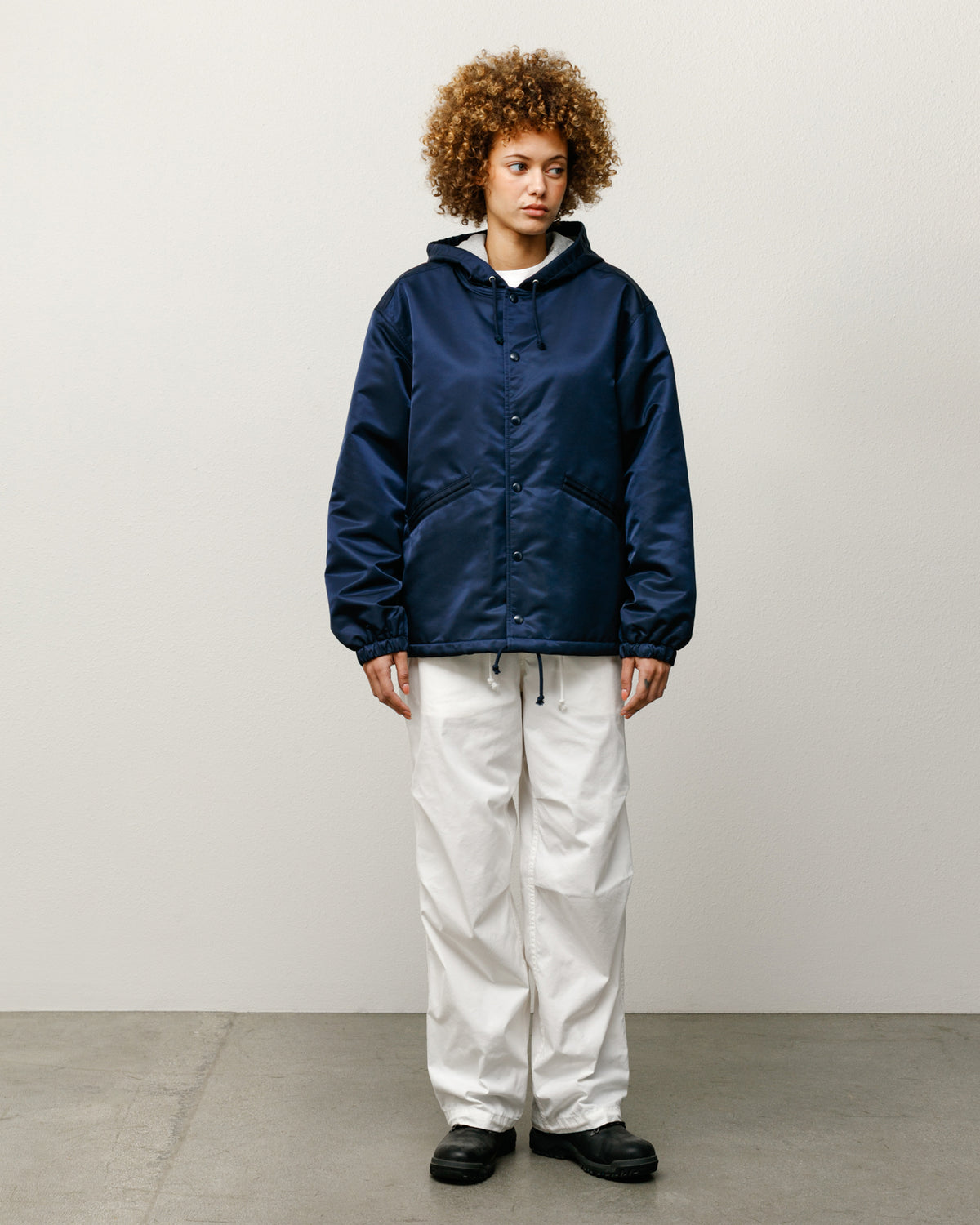 Hooded Coaches Jacket – Navy | Outerwear | Stüssy Canada