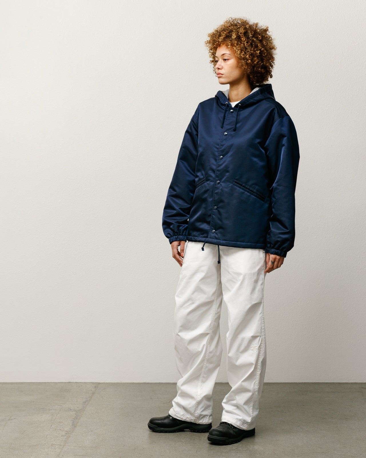 Hooded Coaches Jacket – Navy | Outerwear | Stüssy Canada